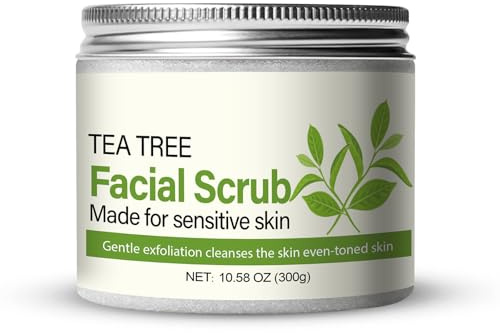Wassermelon/Aloe Vera/Teebaum/Kurkumapepecial-Peeling, sanftes Peeling reinigt die Haut-gleiche, natürliches Peel-ing-Gesichts-Peel-ing für tiefe Reinigung, für empfindliche Skins (Tea Tree)