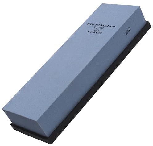 Rockingham Forge SUPERSHARP PRO Whetstone, Coarse 240 Grit - Professional Knife Sharpening Stone with Non-Slip Base, 24x8x4cm – Durable Wider & Thicker Kitchen Knife Sharpener for Regular use