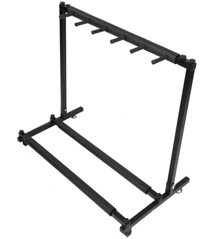 5Robuster Metallständer für Gitarren, Metallgitarrenständer, Organizer für Gitarren, faltbarer Ständer für Akustik-, Bass-, E-Gitarren-, Gitarrensammlergeschenke