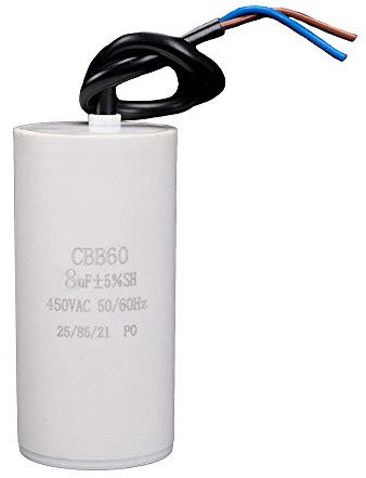 ICQUANZX Condensateur de machine à laver 8uF CBB60AC450V 50 / 60Hz démarrant le moteur de pompe de machine à laver de condensateur (1PC)