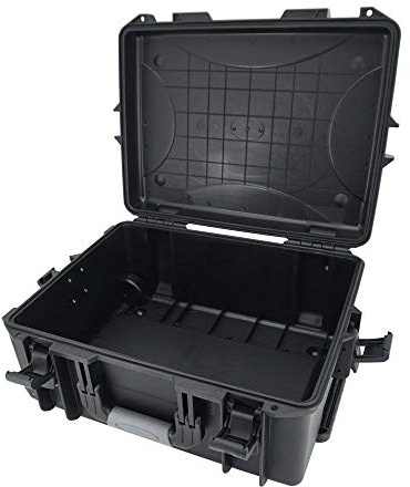 SINORA Koffer aus Kunststoff mit Trolley leer (550 x 250 x 420 mm)