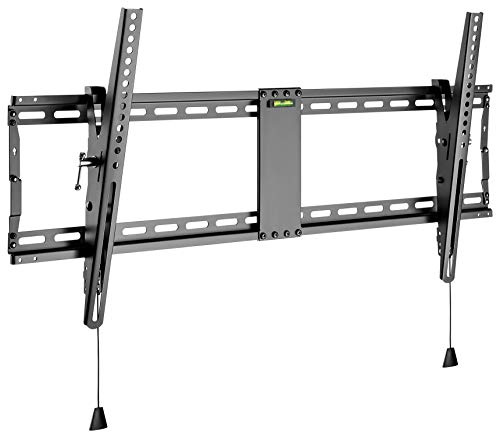 goobay TV-Wandhalterung 43–100 Zoll, neigbar bis 12°, VESA 800x400, bis 70 kg, Click-System – Pro TILT XL – 49930