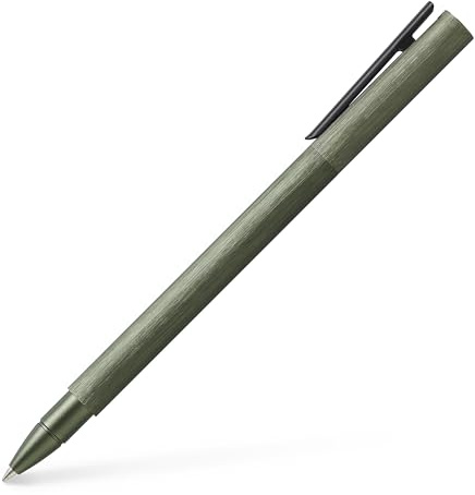 Faber-Castell 146156 - Tintenroller Neo Slim Aluminium, olivgrün