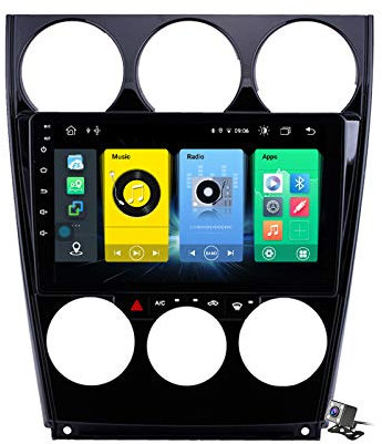 Buladala Android 10 GPS Navegador Coche para Mazda 6 2006-2015 - FM RDS Am Radio del Coche, Conexión a Internet WiFi/5G, Soporte DSP Carplay Android Auto/BT Llamadas Manos Libres,7862: 4+64