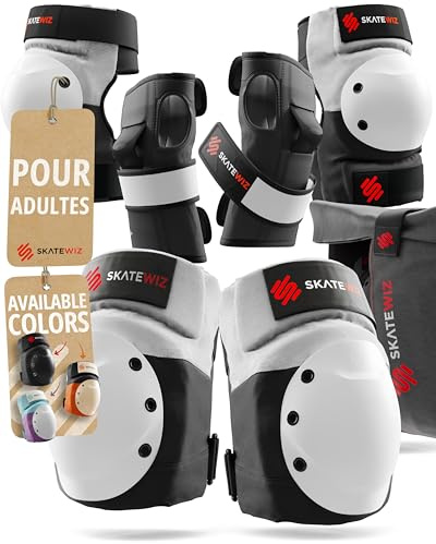 SKATEWIZ Inliner Schoner Erwachsene und Jugendliche mit Neopren-Sleeves - Protektoren Set [6er] SHIELD von Deutschem Hersteller entwickelt