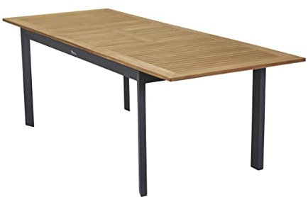 LC Garden »Unicamo« Ausziehtisch anthrazit/Teak 180/240cm Gartentisch Terrassentisch