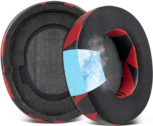 SOULWIT Kühlgel Ersatz Ohrpolster für Steelseries Arctis Nova Pro Wireless/Arctis Nova Elite Kopfhörer, Ersatzpolster Polster mit hoher Dichte-Geräusch-Isolationschaum, zusätzliche Dicke