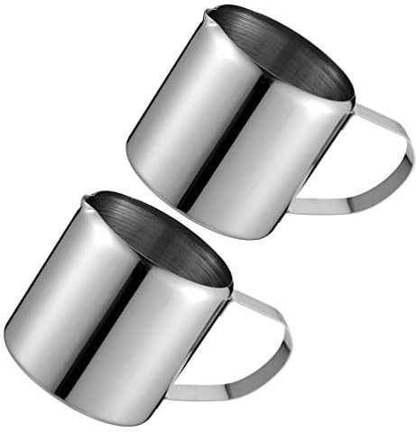 YARNOW 2stücke Milchkännchen Aufschäumen Und Servieren Von Milch Und Für Latte Art Und Saucen Bei Bbqs Und