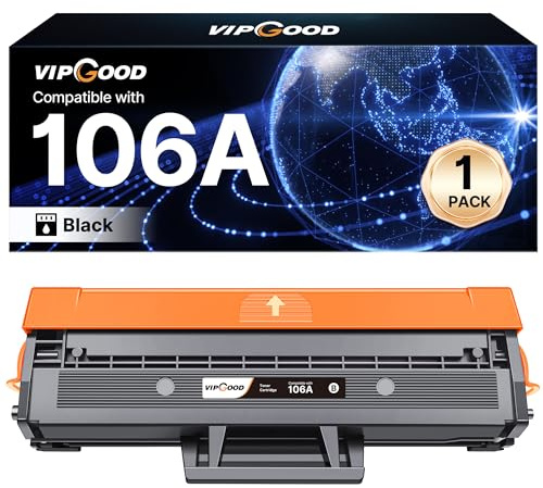 VIPGOOD 106A W1106A Toner Laser 107W MFP 135W 137FNW W1106A (2 Nero)