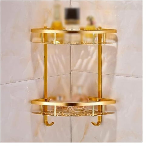shower storage,corner shelves, Corner Shower Wall Caddy Bathroom Gold Shelf Shower Caddy Space Aluminum Wall Mounted Corner Basket Shoo Storage Etagere Salle De Bain