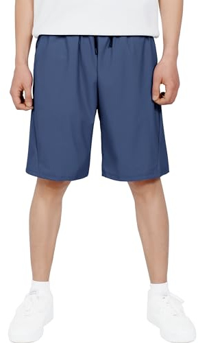 CAMLAKEE Sportshorts pojkar, korta byxor, barnshorts, sommar, snabbtorkande, barnshorts, Blå, 176-182