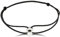 Made by Nami Minimalistisches Armband Herren & Damen • Handgemacht & Geflochten • 100% Wasserfest & Verstellbar • Partner Geschenke (Schwarz Silber)