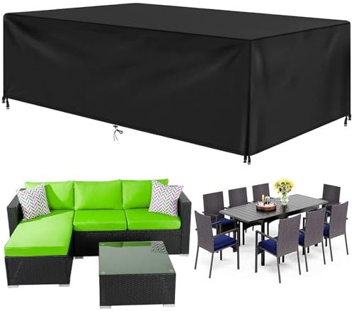 Abdeckung Für Gartenmöbel Abdeckung Gartentisch 125x70x80cm Schutzhülle Gartenmöbel Wasserdicht Paletten Abdeckung Wetterfeste Abdeckplane Tischabdeckung Outdoor Wetterfest Anti-UV Oxford Gewebe