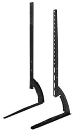Avilia Doppelter TV- und Monitorständer – Ständer für Fernseher und Computerbildschirme, von 23 bis 75 Zoll, verstellbar, Tragkraft 50 kg