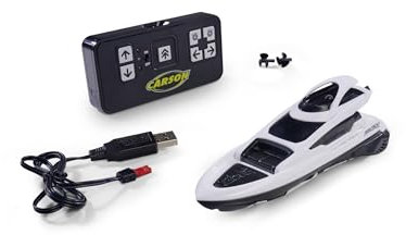 Carson Modellsport Nano Racer Yacht RC Motorboot RTR, Weiß