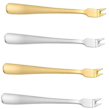 PHENOFICE 1satz Edelstahl Bbq Gabeln Ergonomische Grillgabeln Farben Natur Für Bbq Picknick Und Gastronomie Robuste Spülmaschinenfeste Serviergabeln