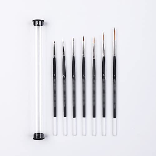 MOKLYF Acrylpinsel 8er Set Handgemalte Konturenpinsel Künstlerbedarf Pinsel Nylonpinsel(