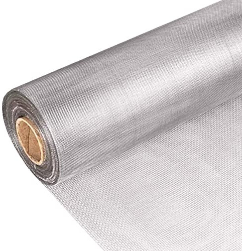 IBOWZ Drahtgitter,304 Edelstahl Drahtgeflecht Drahtgeflecht aus 304er Edelstahl, 60 Mesh-Entlüftungsgitter aus Metall, Schädlingsschutz für Belüftungsschutzgitter, Küche, Garten, Lüftungsziegel