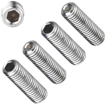 TERF® M10 X 12mm Allen Head Hex Socket Grub Screws Cup Point Stainless Steel A2 (304) Grub Screw M10 (10mm) X 12mm Allen Key Internal Hexagonal Socket Bolts - Pack of 10