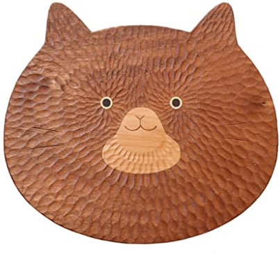 CAFIEDR Tagliere Rettangolare Grande in Legno bifacciale per Carne, Verdure, impastare Il Formaggio(Panda 2 Pezzi)