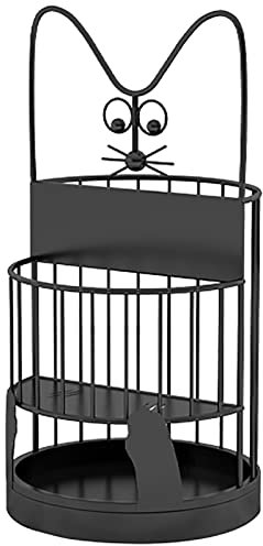 SFNIOKFG Umbrella Stands,Portable Hollow-Out Umbrella Rack Support, Hallway Garden Kitchen Front Door Umbrellas Stand, Freestanding Umbrella Storage Holder/Black/30Cm * 60Cm
