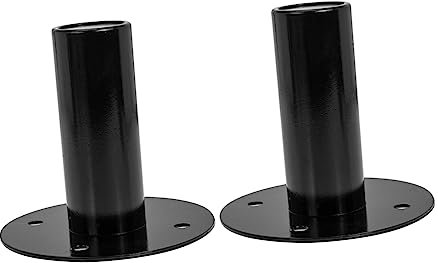 NUOBESTY Supporto Per Altoparlante in Ferro e Vassoio Metallico, Set Da 2 Pezzi, Base Stabile Per Altoparlanti Da Palco, Per Spettacoli, Feste e Home Theater
