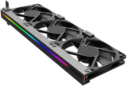 CHICAMPERA Ventilateur de Refroidissement Argb pour Carte Graphique Ventilateur Pin avec Éclairage Rgb pour Dissipation Compatible avec Contrôle Rgb sur Carte