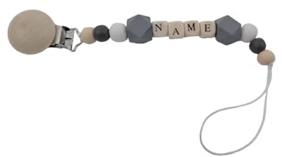 Personalisierte,Schnullerhalter mit Namen, Schnullerkette individuell selbst gestalten, zur Schwangerschaft, Baby Geschenk personalisiert zur Geburt.