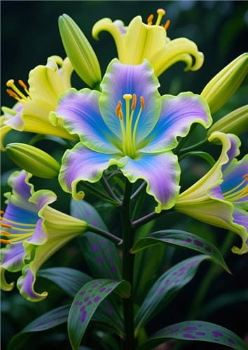 Taglilien-Rhizom Mischung – Daylily - üPpig GrüNe BläTter, Pflegeleicht, Perfekt FüR Haus Und Garten-15 Rhizom-F