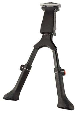 cyclingcolors Fahrradständer Mittelständer für Fahrräder, zweibeinig, 24 bis 29, schwarzes Aluminium