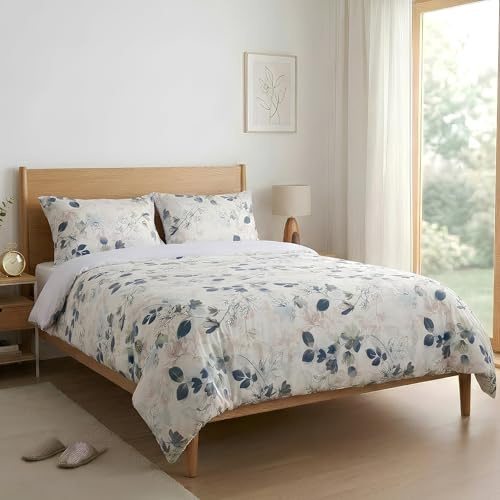 Etrexonline Juego de Funda Nórdica 3 Piezas para Cama 150 – Funda Edredón 220x240 cm y 2 Fundas de Almohada 50x75 cm – Microfibra Suave y Transpirable - Herbal
