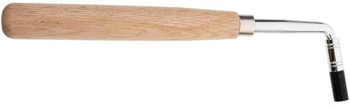 JEWEDECO Stimmschlüssel für Klavier und Zither aus Metall mit Holzgriff Rostfrei und Bruchfest zum Stimmen und Reparieren von Saiteninstrumenten