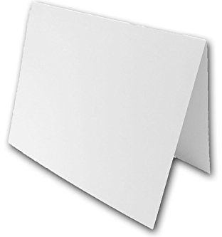 Blanko-Karten A2 (10,8 x 14 cm), gefaltet, Weiß, 250 Stück