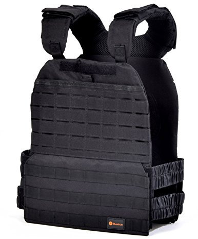 Sveltus Gewichtsweste 15 Kg Pro Beschwerte Jacke, Schwarz, Einheitsgröße