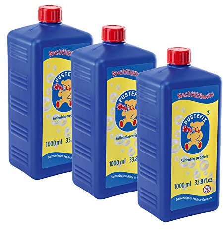 PUSTEFIX Seifenblasen Nachfüllflasche Maxi 1000 ml (3 Nachfüllflaschen)