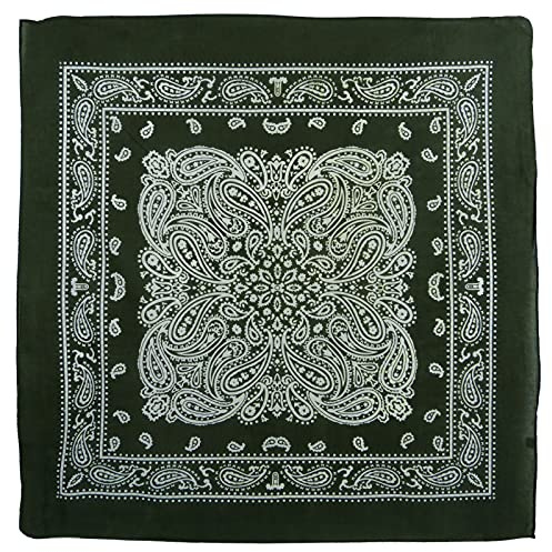 Red X XL Montana Paisley Bandana, weich, leicht, Baumwolle, Größe XL, 66 x 66 cm
