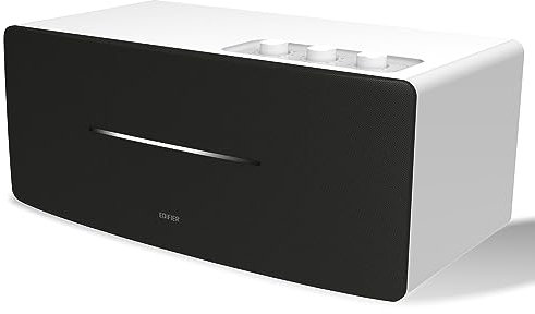 Edifier D12 Altavoz Bluetooth, 70W de Sonido Estéreo con DSP, Agudos y Graves Nítidos, Entradas RCA/AUX/Bluetooth, Mando a Distancia Inalámbrico