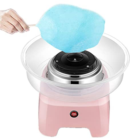 PanHuiWen Candy Floss Cotton Candy Machine slush for Kids 500W Candy Floss Maker Machine Retro, Non Stick Bowl Mini Cotton Candy Maker Homemade Electric Cotton Candy Machine Commercial,pink