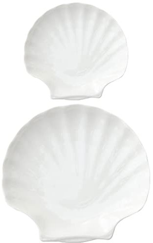 Cabilock Wohnaccessoire Zarte Speiseteller in Muschelform Für Partys Und Veranstaltungen