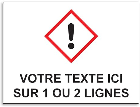 Warnschild Danger aus Aluminium, personalisierbar, 20 x 15 cm