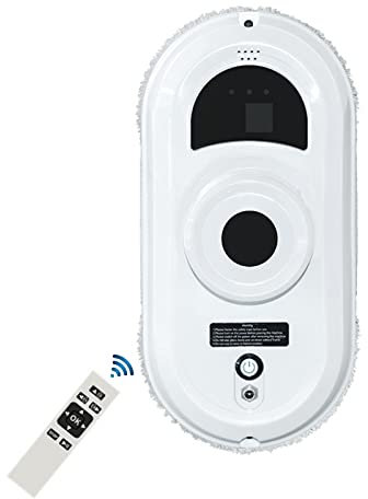 FONOBO Robot lavavetri, lavavetri Elettrico per Tavolo, finestre Alte, soffitto, Magnetico, Automatico, Esterno, Interno, Telecomando, Vetro Pulito