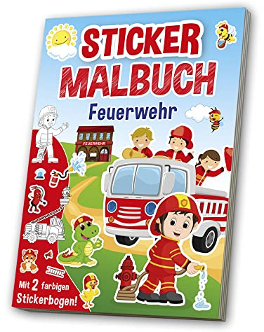 Mal- & Stickerbuch: Feuerwehr