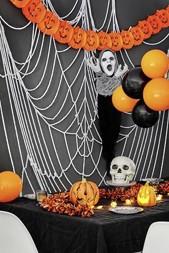HEITMANN DECO - Textil Spinnennetz - Durchmesser ca. 5 x 5m - Halloween - Deko