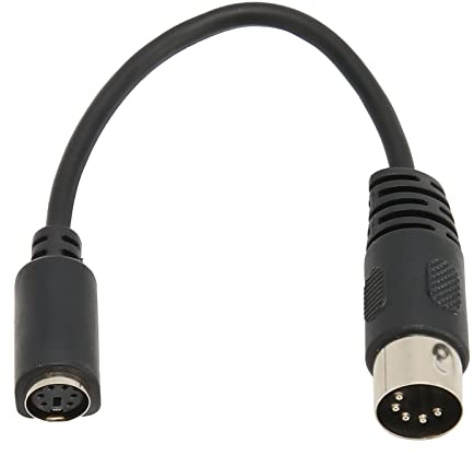 Topiky Adaptador Convertidor de Ratón para Teclado Cable Adaptador de Ratón de Teclado Hembra de 5 Pines DIN Macho a Mini DIN de 6 Pines para 5,9 Pulgadas