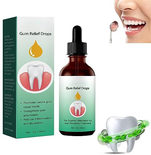 HASAIKA® Gouttes de Repousse des Gencives, Gel Régénérant Gencives, Restauration des Gencives, Rejuvenate Your Gums with Ease, Soins Buccaux