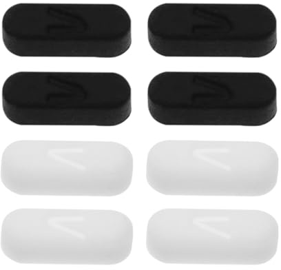 SING F LTD Juego de 4 patas de goma para consola de juegos, patas de goma compatibles con Xbox 360, carcasa delgada, cubierta de goma, pieza de repuesto para anfitrión de juegos, negro/blanco