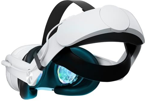 VR Einstellbares Kopfband für Meta Quest 3, Elite Strap mit 10000mAh Akku für Quest 3 Ladegerät, Kopfriemen Verbesserte Unterstützung für VR Headset