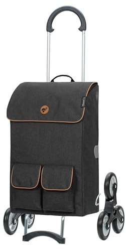 ANDERSEN Einkaufstrolley - Treppenst. Scala Sh. Ipek Ma schwarz 42 L Handwagen, isoliert, Kühltasche, robust, leichtgängig, Räder abnehmbar, Treppensteiger