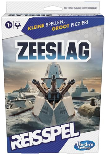 Hasbro Gaming Seeschlacht-Reisespiel, einfach zu tragen, Spiel für 2 Spieler, Reisespiel für Kinder - Niederländische Version