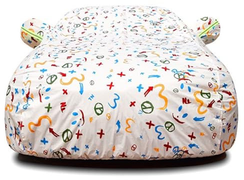 Autoabdeckung für Mitsubishi Mirage C4 ES/LE/Carbonite Edition/SE Auto Abdeckung Anti Hagel Sonnenschutz Wetterfest Autoschutzhülle Vollgarage Autoplane,E-Double Layer